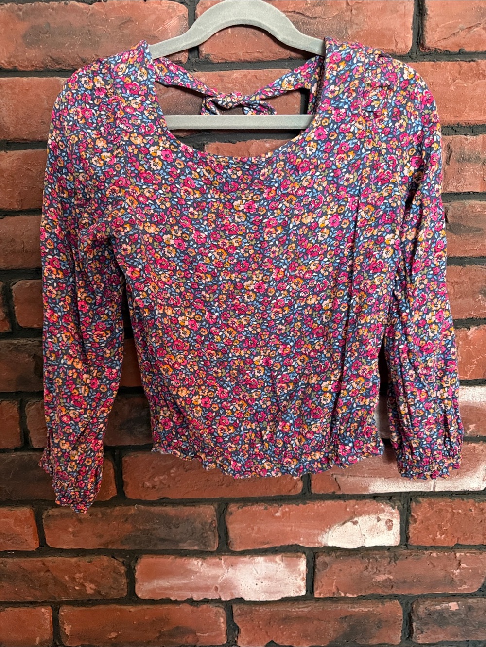 Carter's Purple Floral Long Sleeve Top